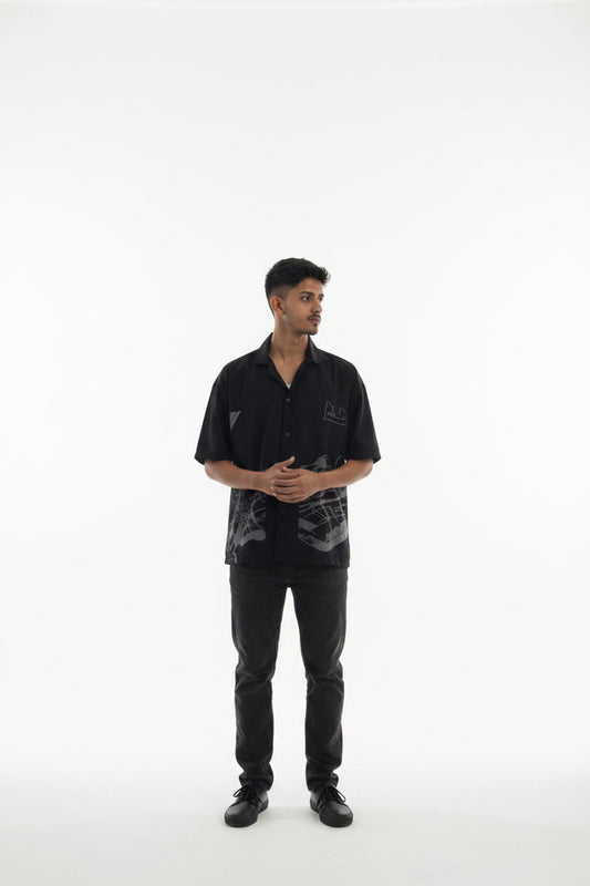 Racer Cuban Collar Shirt